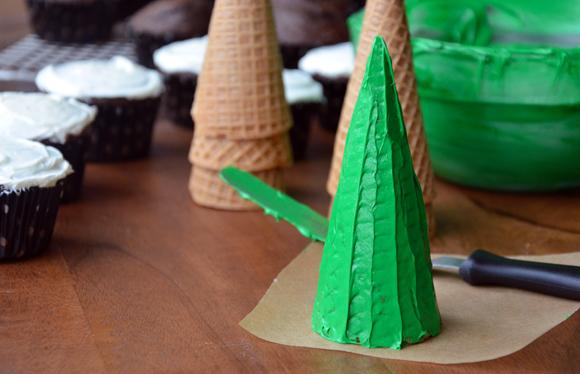 Christmas Tree Cupcakes!
