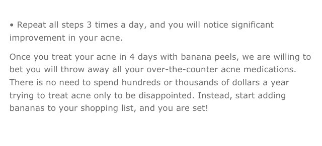 How To Treat Acne In 4 Days With The Help Of Banana Peels 