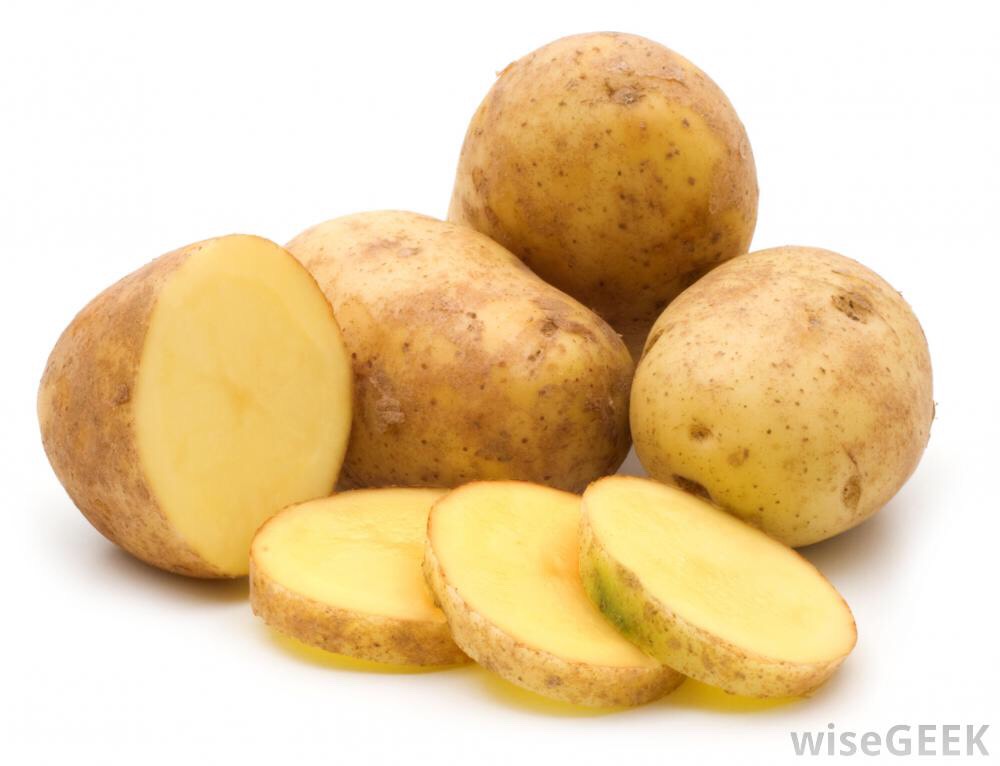 Potatoes can basically lighten many parts of your body. All you do is take the juice and put it under your armpits. Let it sit a while, and it should be light. And they can also lighten dark circles. Take the juice or a thin slice and leave it under your eyes for 5 minutes then wash off