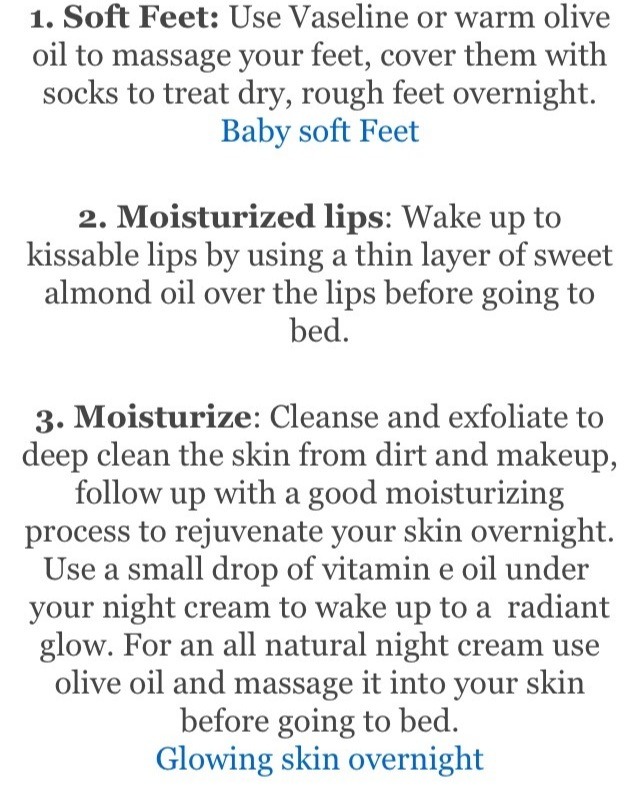 Overnight Beauty Tips