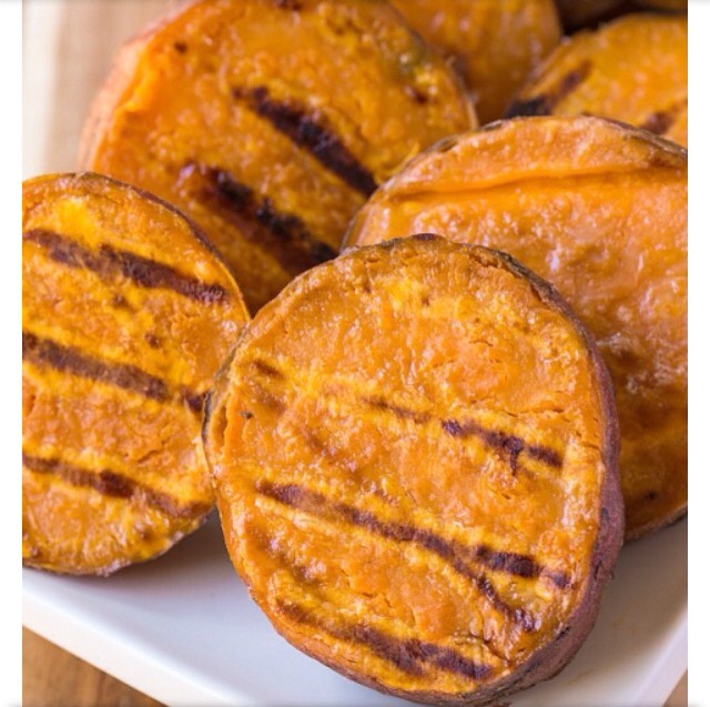 Healthy Kettle Corn Grilled Sweet Potatoes 