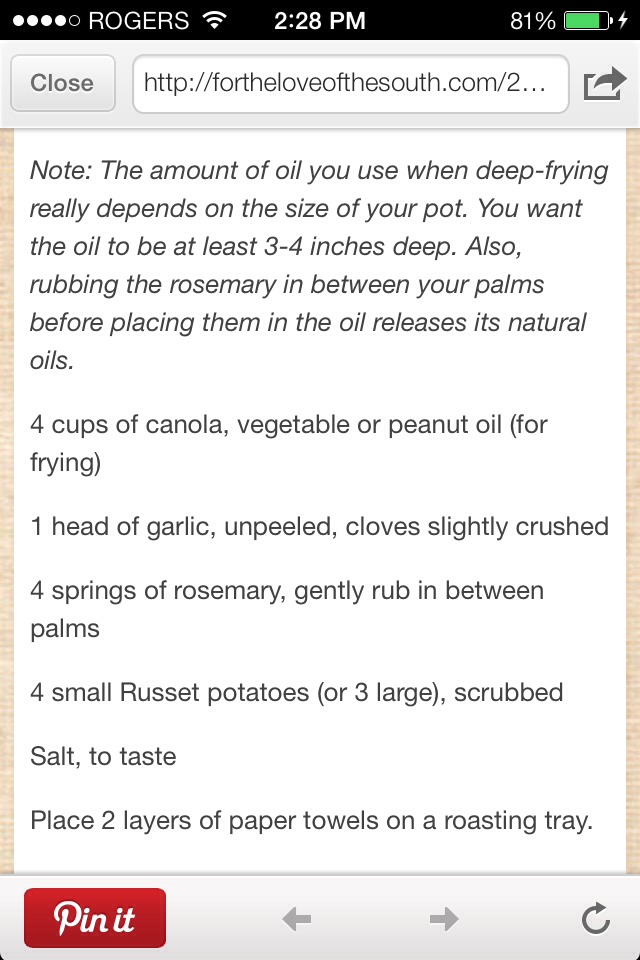 Rosemary Garlic Homemade Potato Chips!