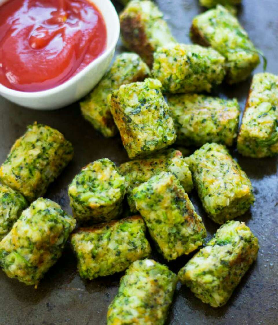 Healthy Baked Broccoli Tots!
