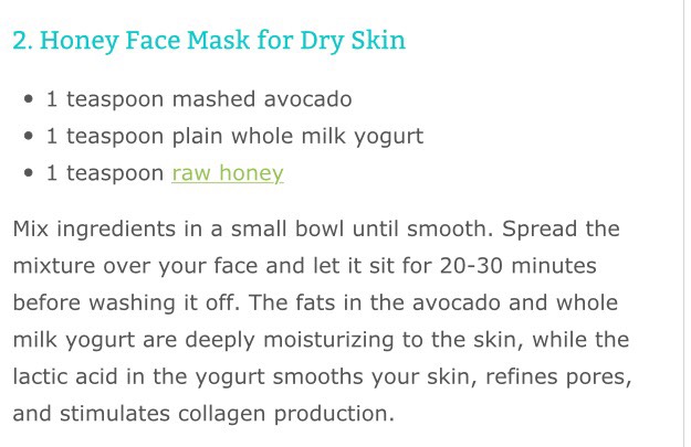 4 Simple Honey Face Masks For Every Skin Type.😊😊