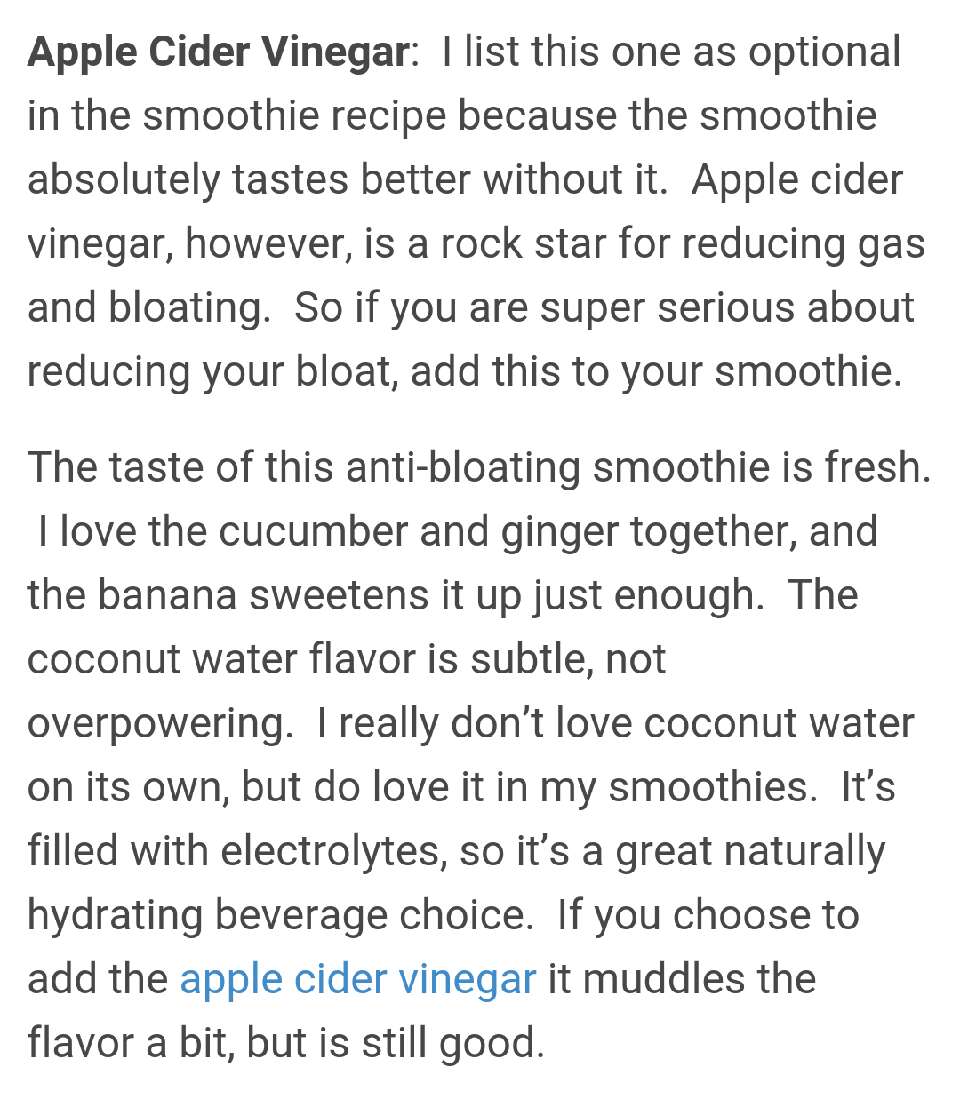 ⭐⭐ Anti-Bloat Smoothie ⭐⭐