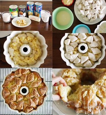 Tropical Pina Colada Monkey Bread 