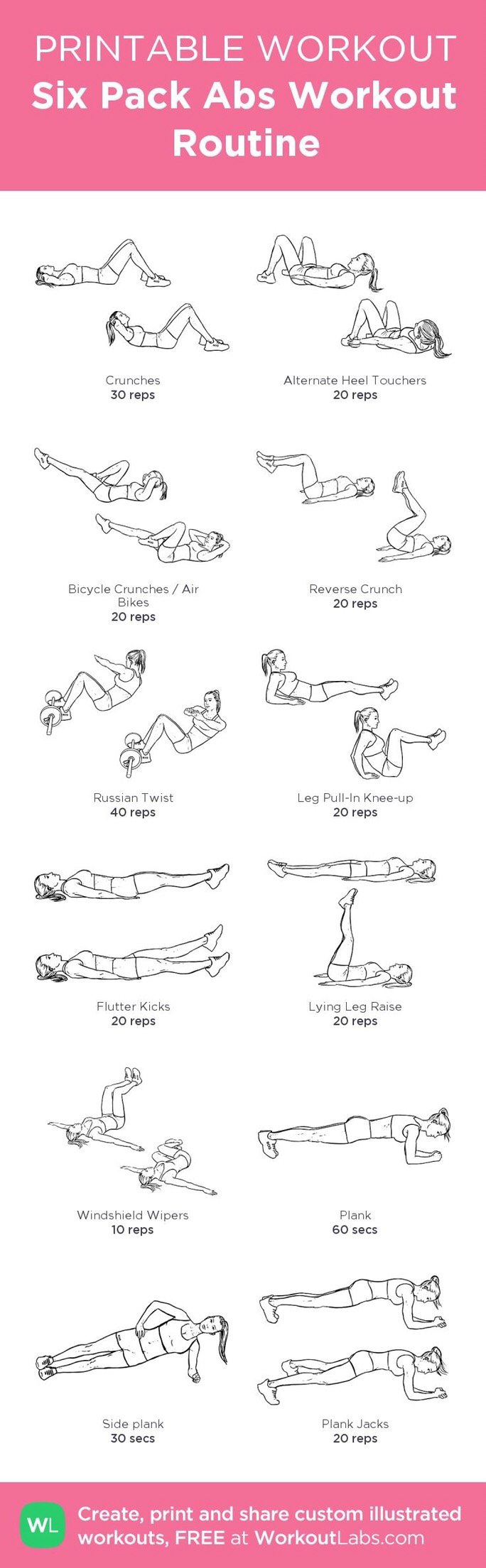 Six Pack Workout Routine ;)