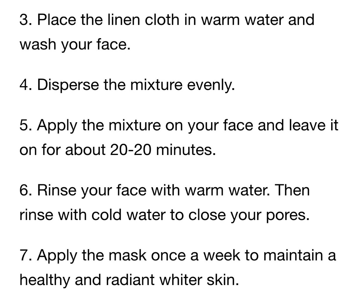 Homemade Whitening Mask For Oily Skin. Activates Skin Cell Renewal Making The Dark Spots Fade Away. 