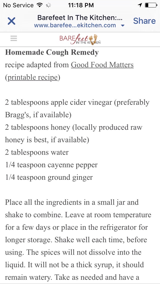 Homemade All Natural COUGH REMEDY!!😉😉👍🏼👍🏼