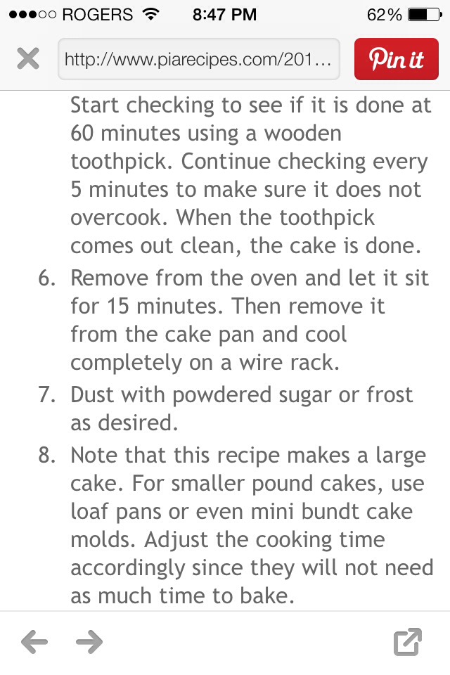 Peanut Butter Pound Cake With Chocolate Frosting