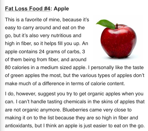 Top Ten Fat Loss Foods