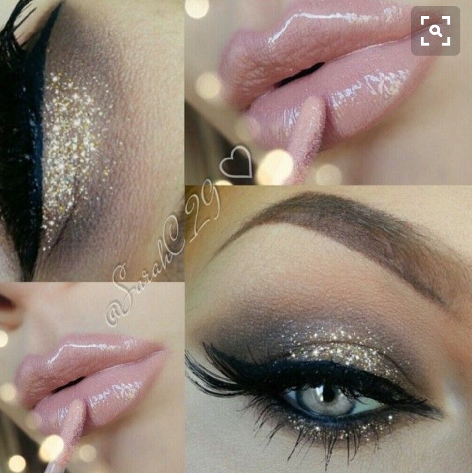 Beautiful Glitter Eye Makeup 👍💖💖
