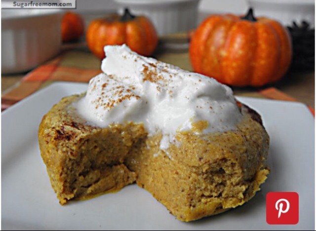 Healthy pumpkin pie custard