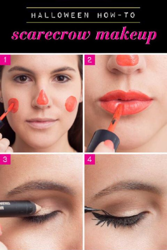 Easy Halloween Costume Makeup! No New Purchases Required!!!π #halloweentip