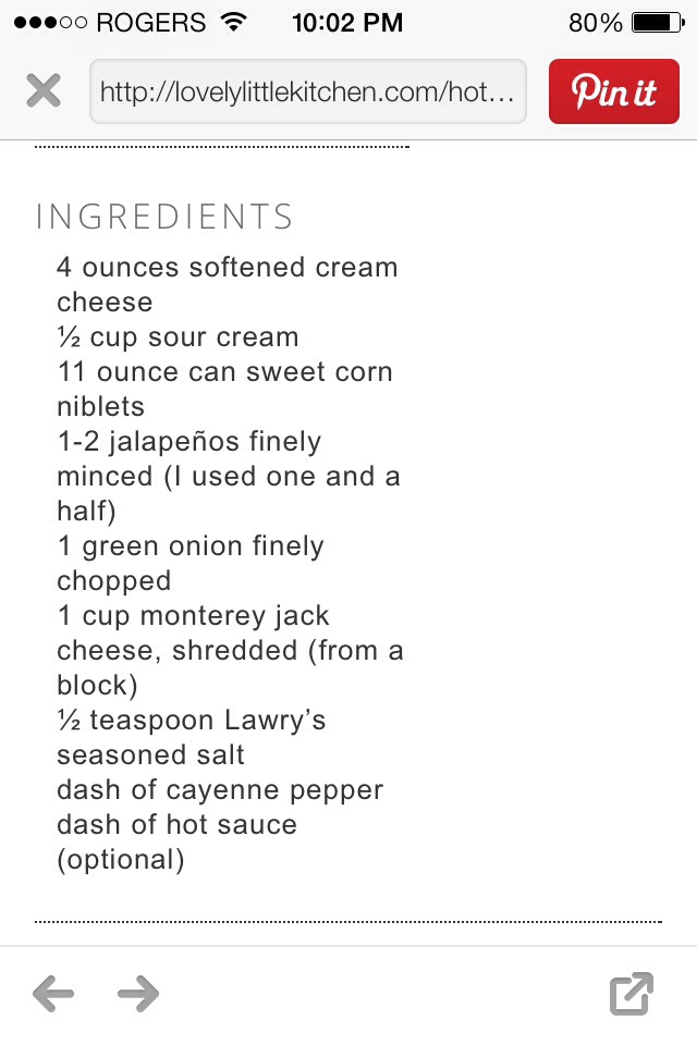 Hot Jalepeno Corn Dip!