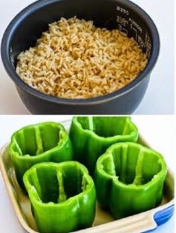 Stuffed Green Peppers 👌💛