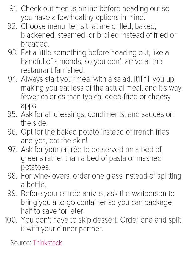 100 Quick Weight Loss Tips! 