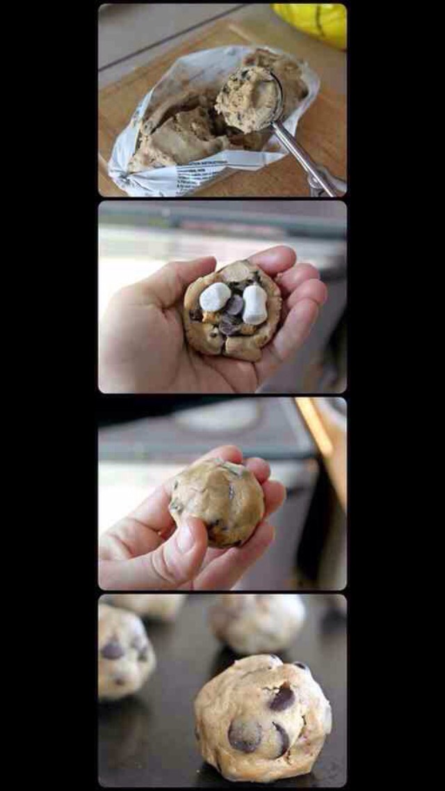 S'mores Stuffed Cookies😋