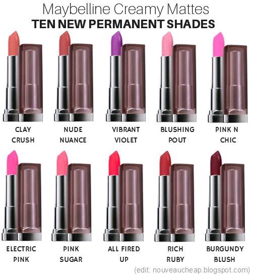 These lipsticks are creamy and MATTE. Which is super hard to find for drugstore. They often add new shades. So there is a variety to choose from