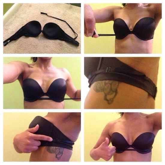 A simple fix for making a strap bra into a strapless!