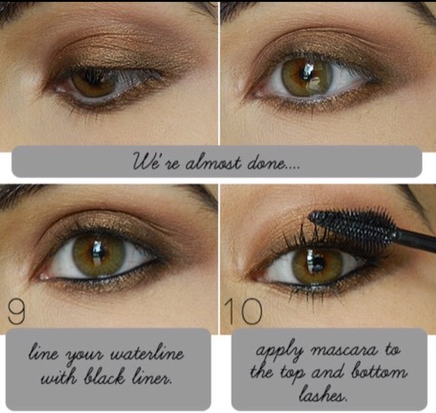 Gold Bronze Eye Makeup 😍😱👍🏻💯