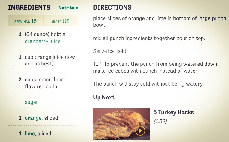 Holiday Cranberry Punch #friendsgiving