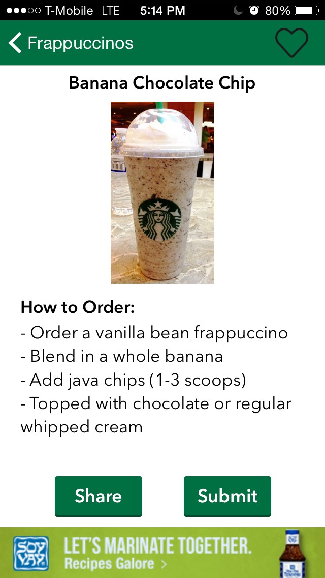 Secret Starbucks Drinks