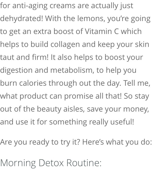 🍋21 Day Morning Detox Routine🍋