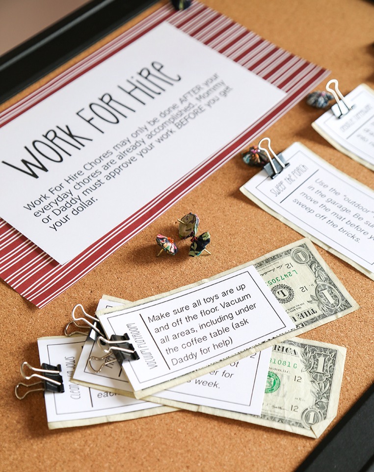 Work For Hire Chores-Best Way To Teach Kids Value Of Money