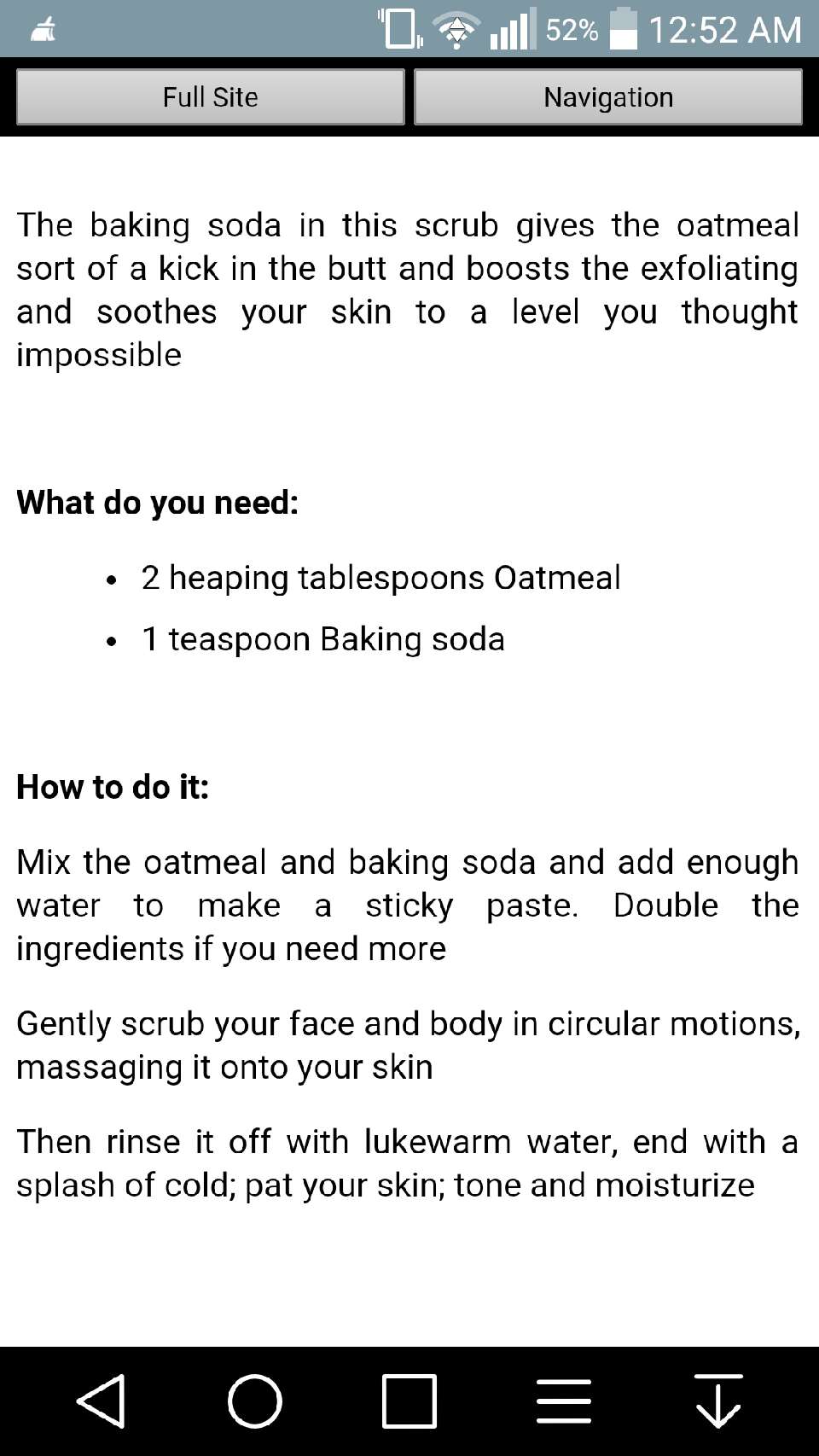 Cheap Homemade Oatmeal Facial Scrub
