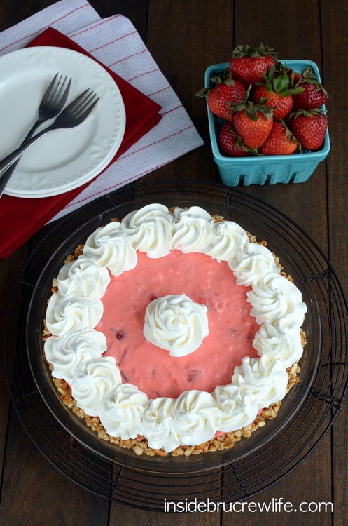 Strawberry Pretzel Pie