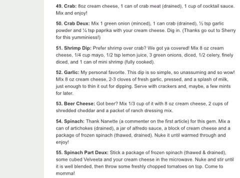 ⭐️ 101 Cream Cheese Dip Recipes ⭐️