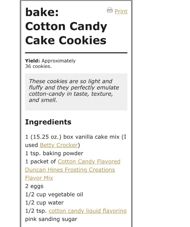 Cotton Candy Cake Cookies 💙💗