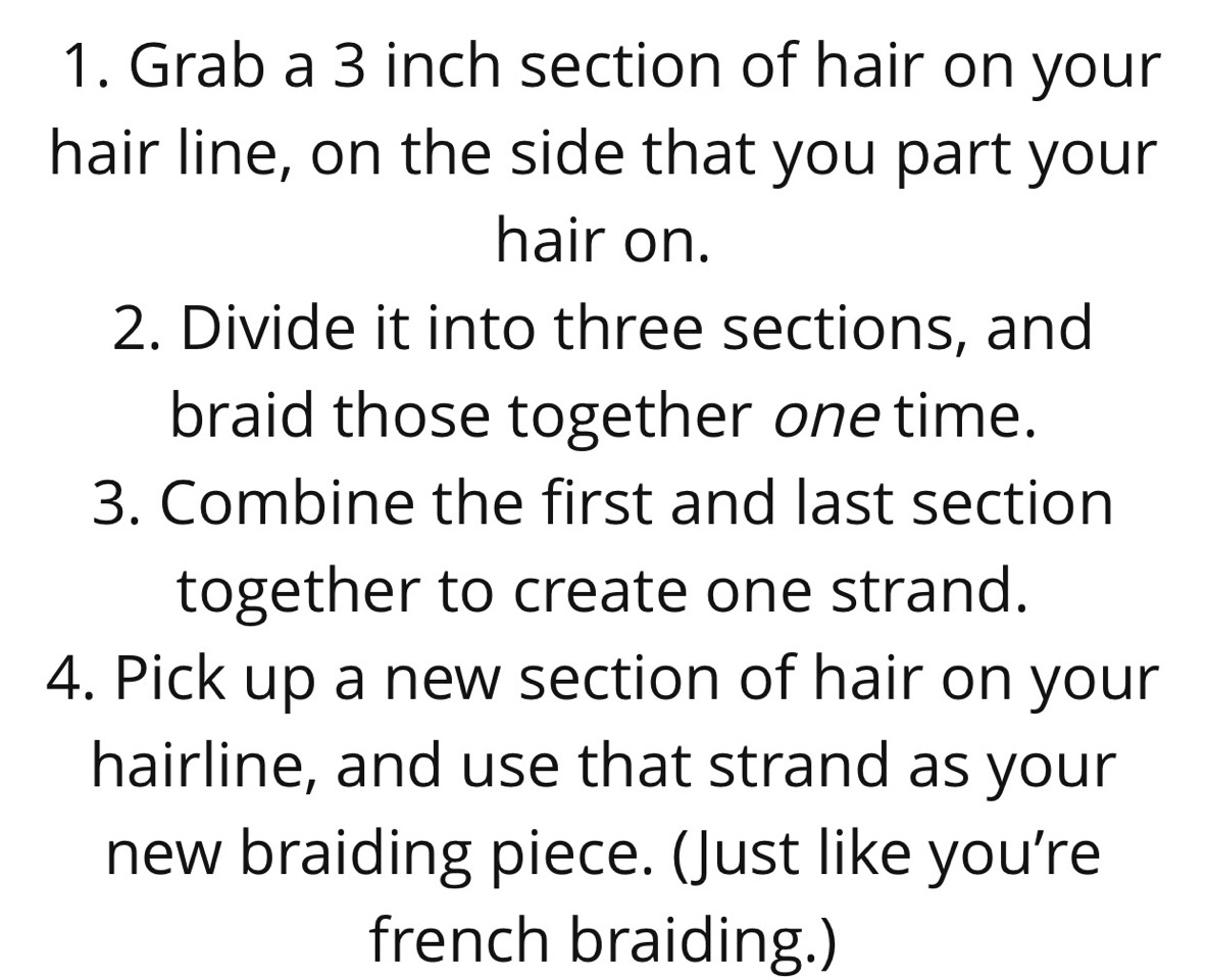 Half Upside French Braid Hairstyle. Step By Step. 😍
