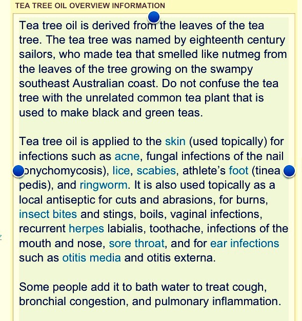 Different Uses For Tea Tree Oil