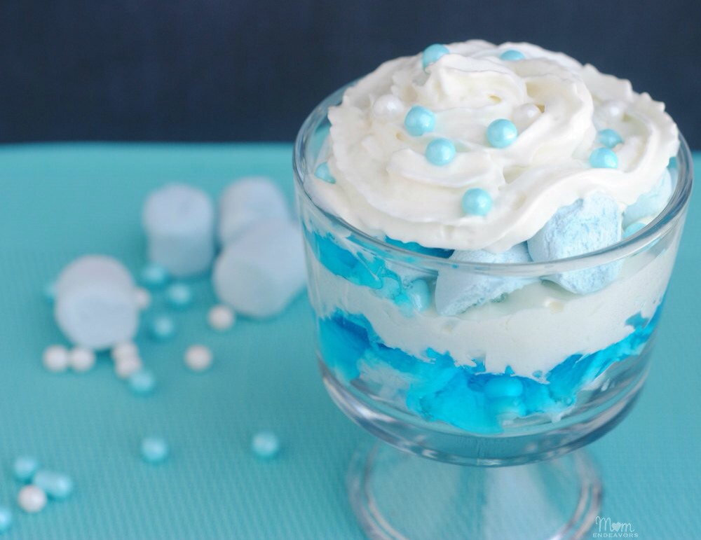 Elsa’s Icy Blue Dessert Trifle