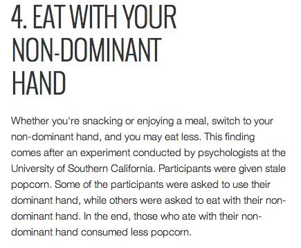 Simple Ways To Tricking Yourself Into Eating Less