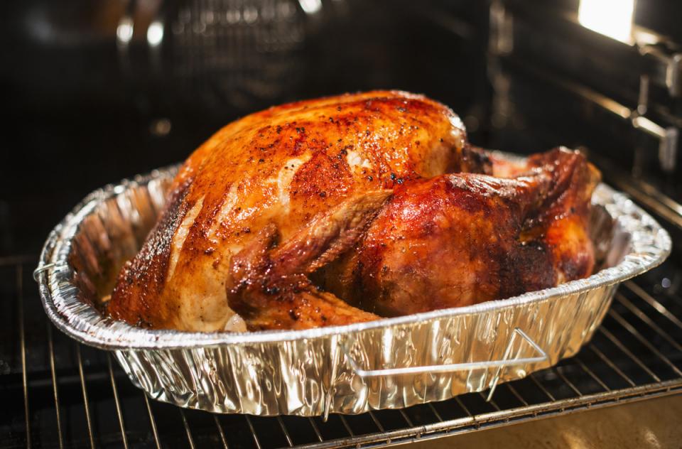 Slowcook the turkey overnight. Yes, you can. And yes, this will make your Thanksgiving feel infinitely easier. Pop the bird in the oven the evening before and wake up to a nearly completed Thanksgiving feast. 