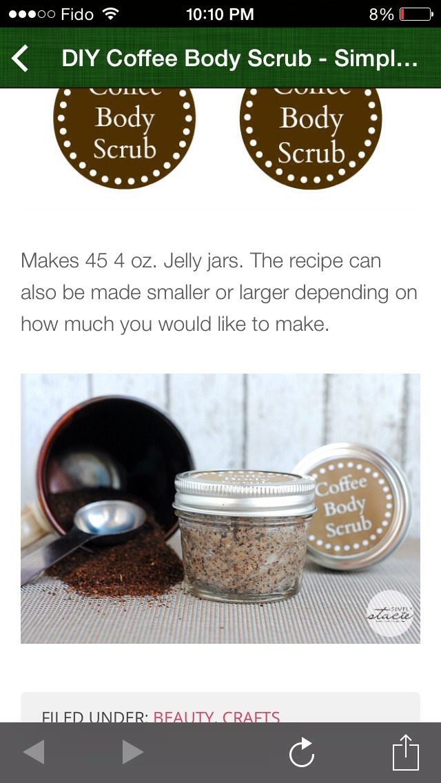DIY: Coffee Body Scrub