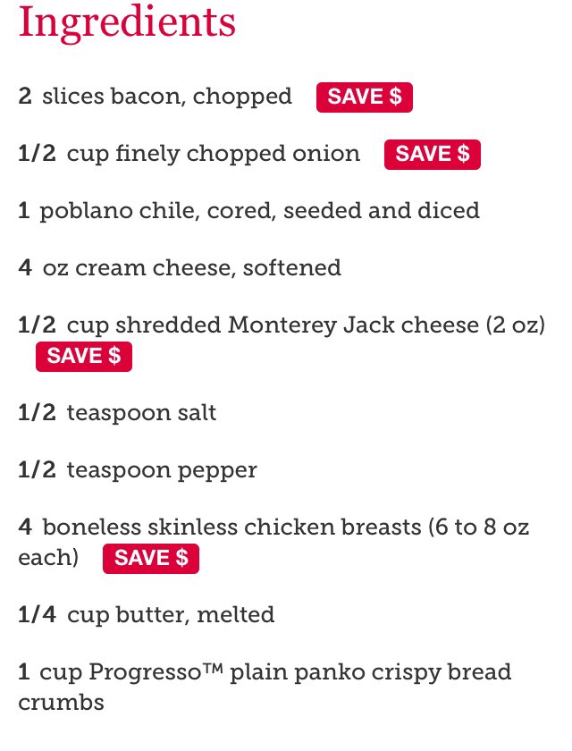 Bacon, Chile and Cream Cheese-Stuffed Chicken Breasts