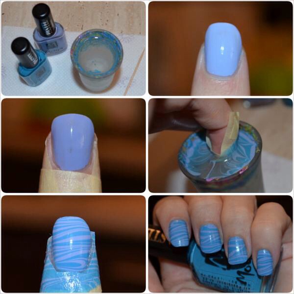 Cutest Marbling Nail Tutorial πππ―