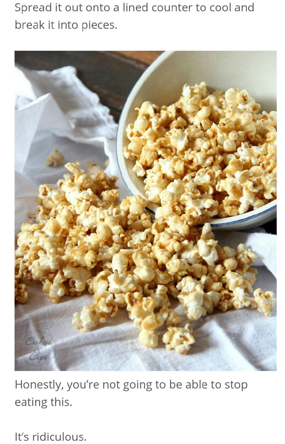 Salted Caramel Popcorn Recipe