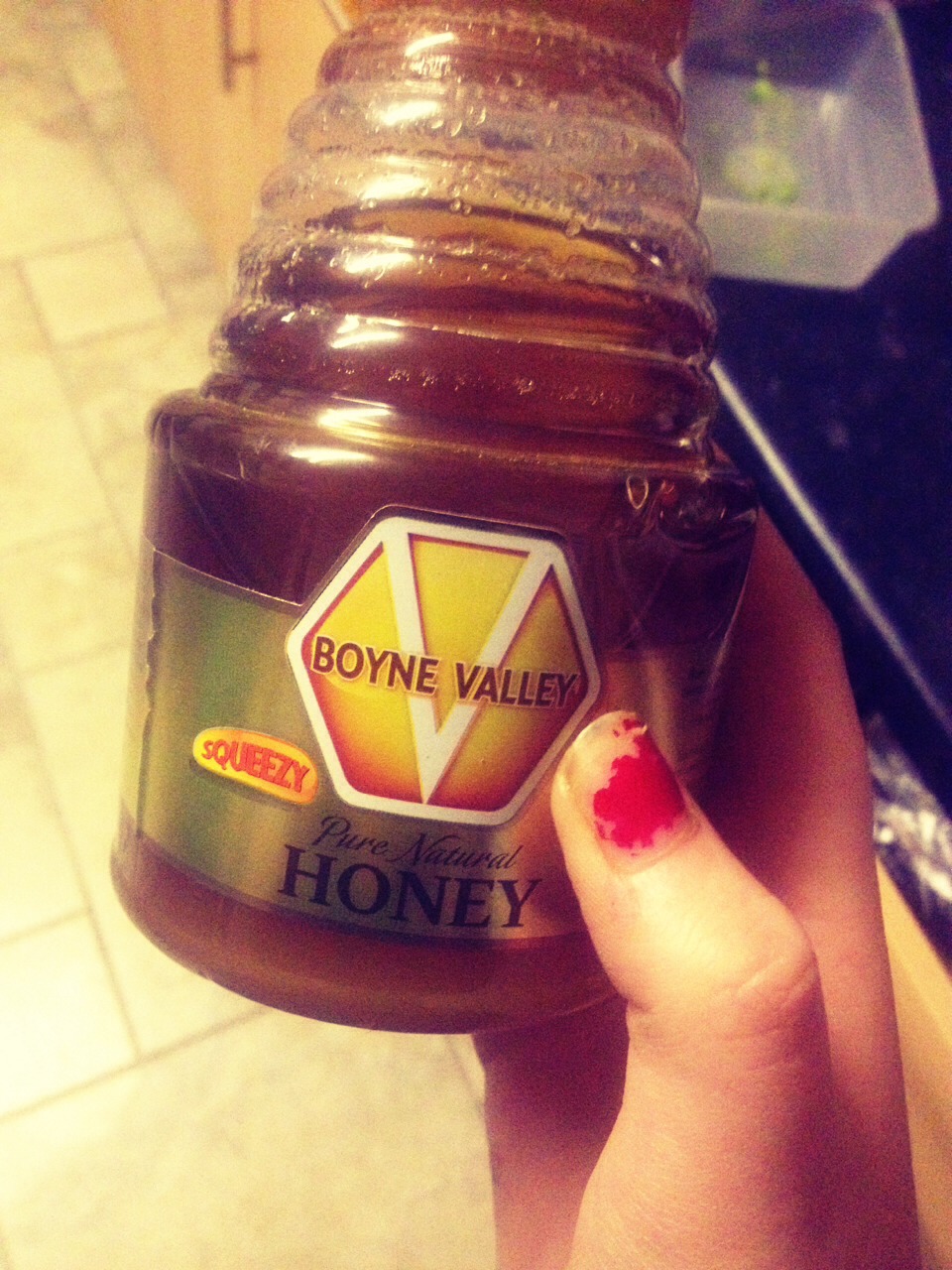 and one teaspoon of honey