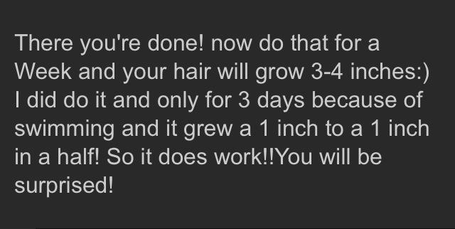 SERIOUSLY! Grow Hair 3-4 Inches In One Week!