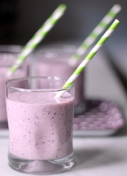 Berry Smoothies

Frozen berries and fat-free yogurt make an incredible healthy, tasty snack!