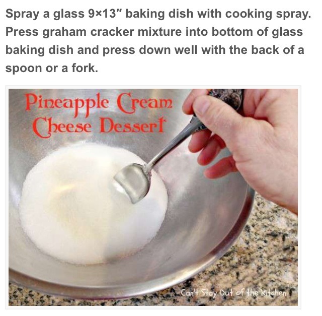 Pineapple Cream Cheese Dessert 