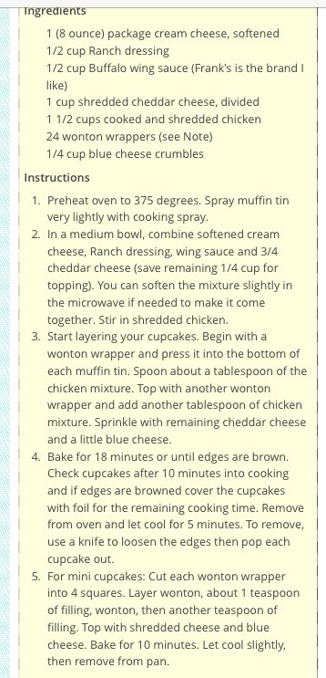 Buffalo Chicken Cupcake 