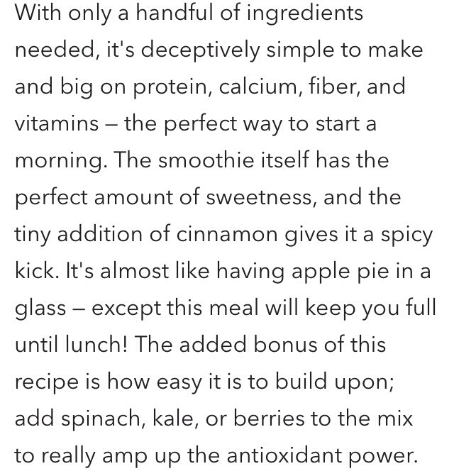 🍏🍎Healthy Apple Breakfast Smoothie! Yes Please!🍎🍏