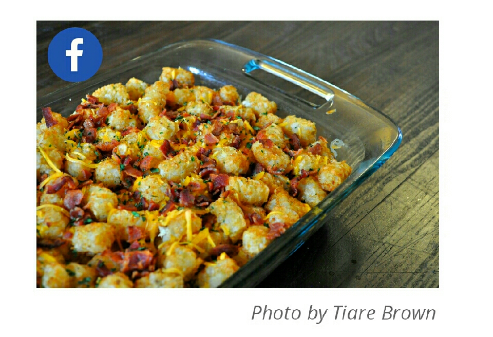 Bacon, Sausage, Egg & Tater Tot Breakfast Bake