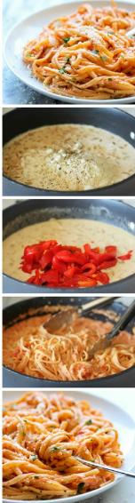 Roasted Red Pepper Alfredo